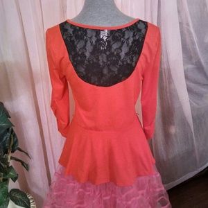 New Red Peplum Top 👚👢👠3 for $12 👕👘👜